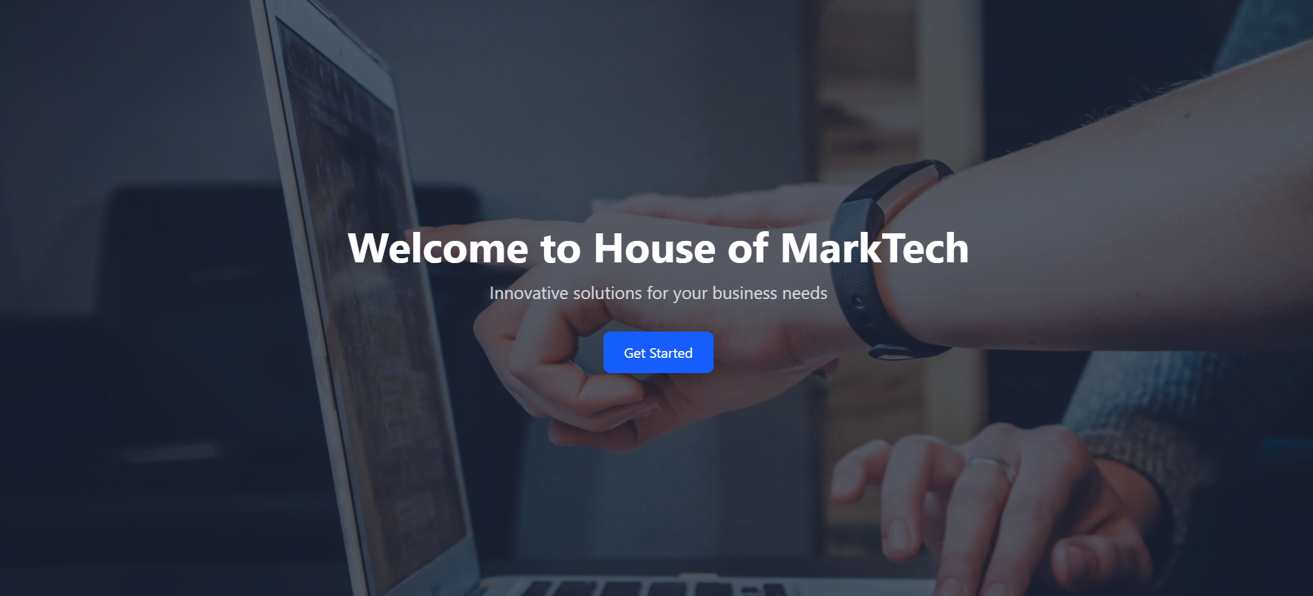 HOM Landing Page screenshot